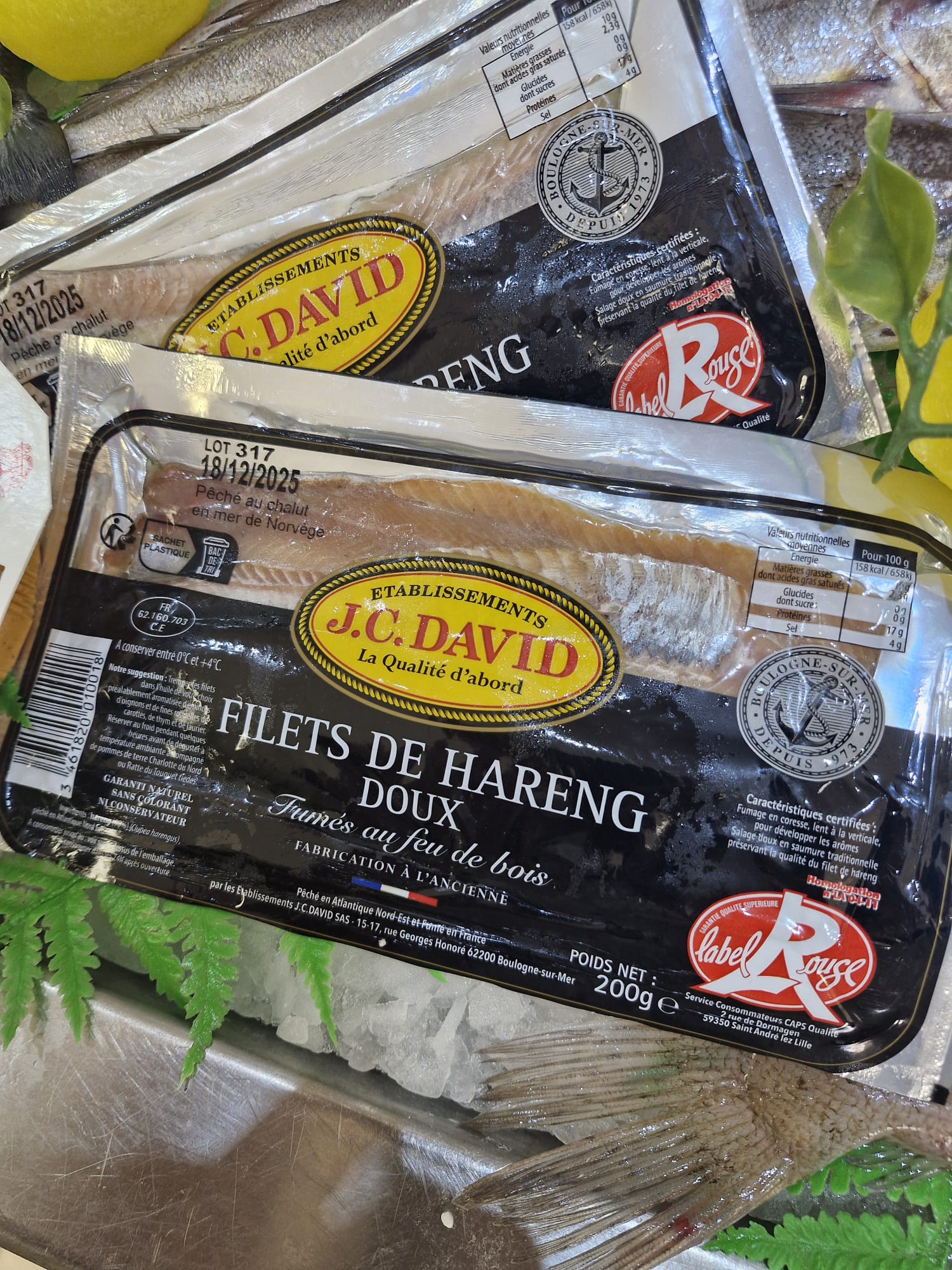 Filets de hareng doux