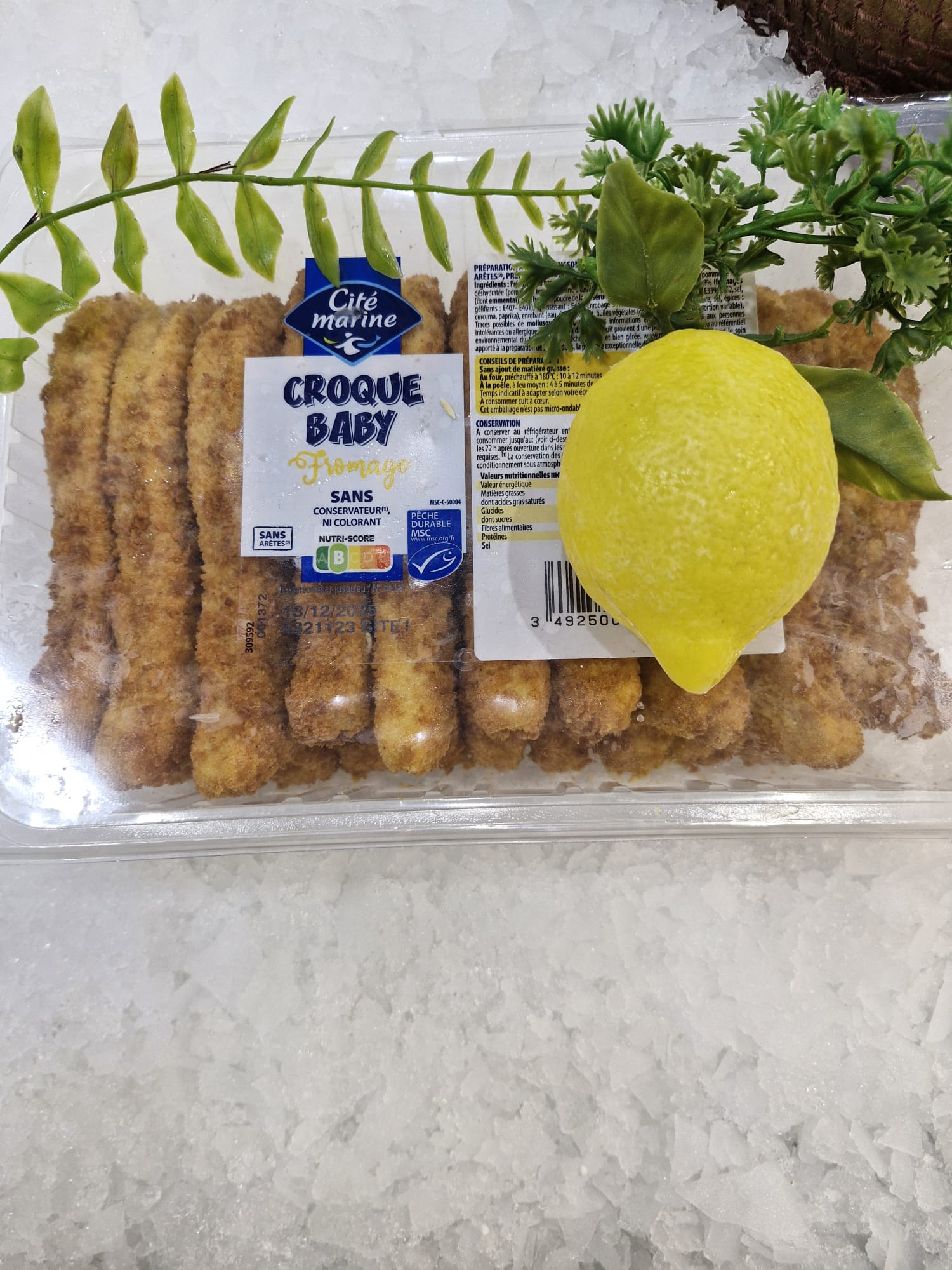 Poissons panés croque baby