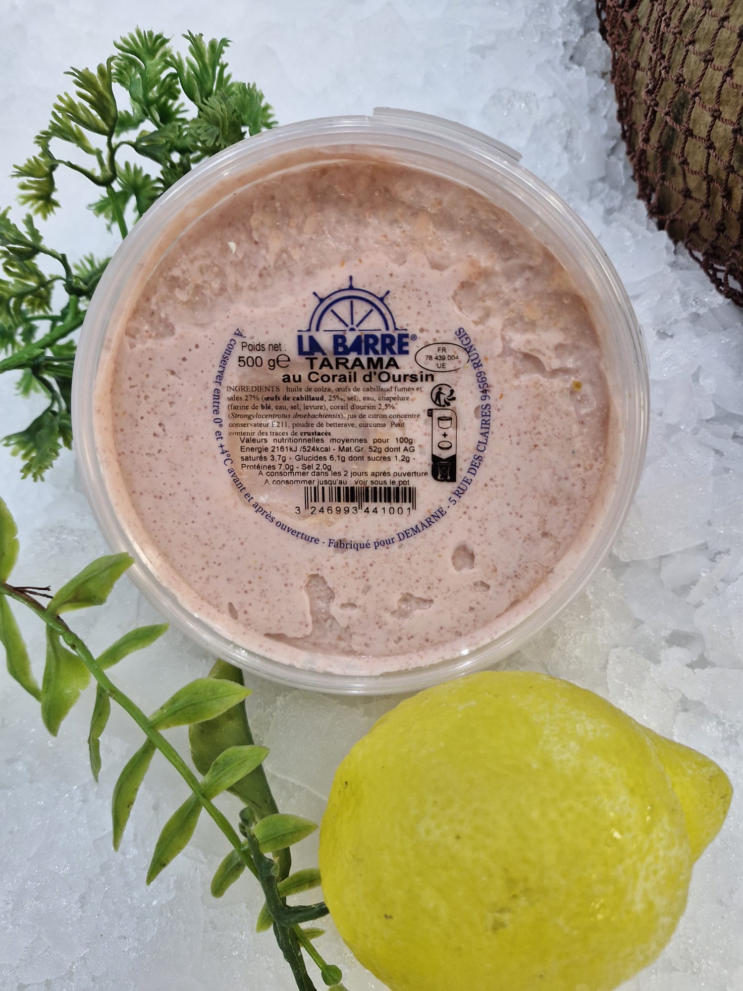 Tarama au corail d'oursins